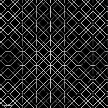 Minimal geometric pattern in black and white | Free stock vector - 544399