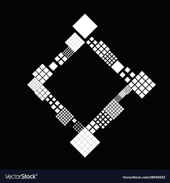 Minimal geometrical abstract diagonal square vector image