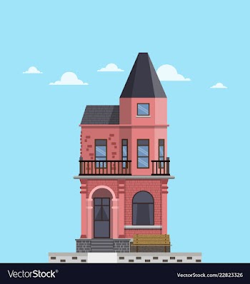Minimal home design vector image