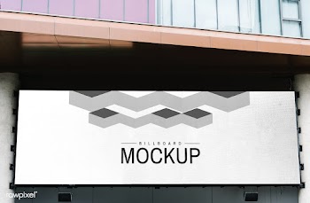 Minimal large-scale horizontal billboard mock.. | Free stock psd mockup - 534796