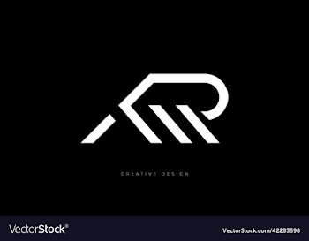minimal letter tmr creative elegant design