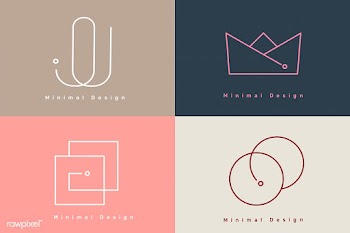 Minimal logo designs set | Free stock vector - 843358