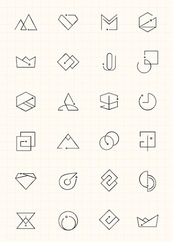 Minimal logo designs set | Free stock vector - 843383