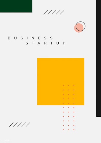 Minimal Memphis business start-up poster vect.. | Free stock vector - 538397