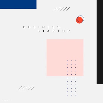 Minimal Memphis business start-up poster vect.. | Free stock vector - 538533