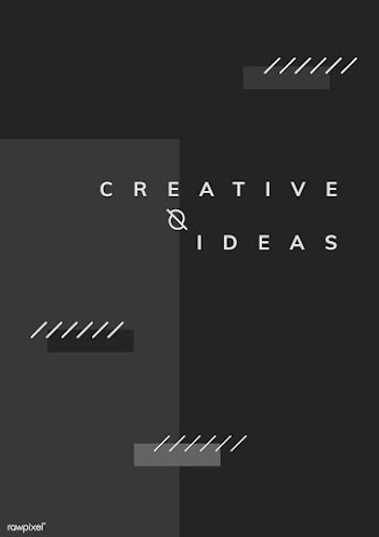 Minimal Memphis creative ideas poster vector | Free stock vector - 538396