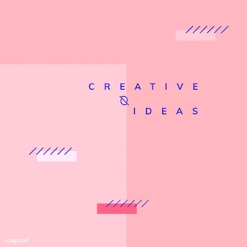 Minimal Memphis creative ideas poster vector | Free stock vector - 538401