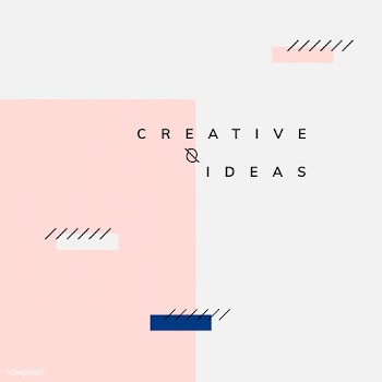 Minimal Memphis creative ideas poster vector | Free stock vector - 538416