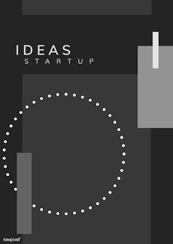 Minimal Memphis design start-up poster vector | Free stock vector - 538392