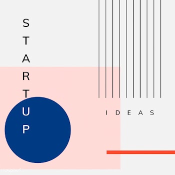 Minimal Memphis design start-up poster vector | Free stock vector - 538421