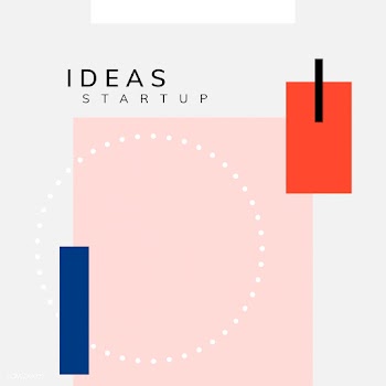 Minimal Memphis design start-up poster vector | Free stock vector - 538429