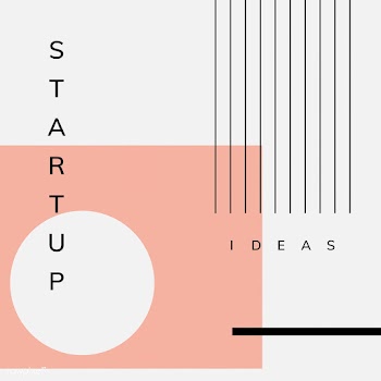 Minimal Memphis design start-up poster vector | Free stock vector - 538437