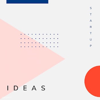 Minimal Memphis design start-up poster vector | Free stock vector - 538457
