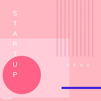 Minimal Memphis design start-up poster vector | Free stock vector - 538464