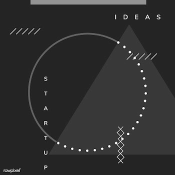 Minimal Memphis design start-up poster vector | Free stock vector - 538478