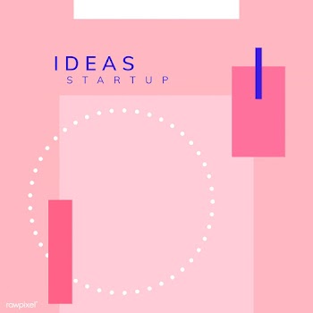 Minimal Memphis design start-up poster vector | Free stock vector - 538525