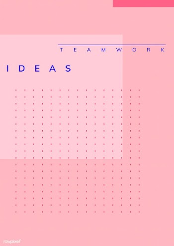 Minimal Memphis design teamwork poster vector | Free stock vector - 538418