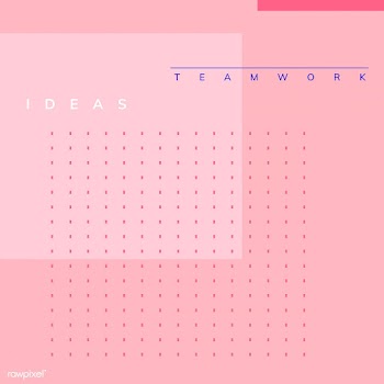 Minimal Memphis design teamwork poster vector | Free stock vector - 538426