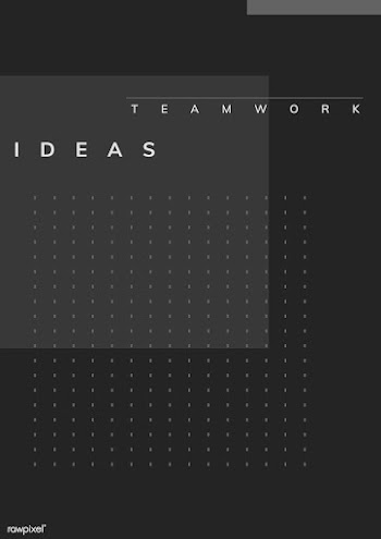 Minimal Memphis design teamwork poster vector | Free stock vector - 538431