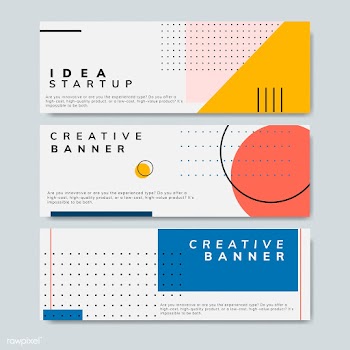 Minimal Memphis graphic design banner | Free stock vector - 538468