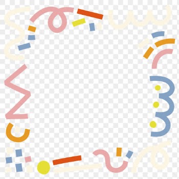 Minimal Memphis pattern png frame, | Free PNG - rawpixel