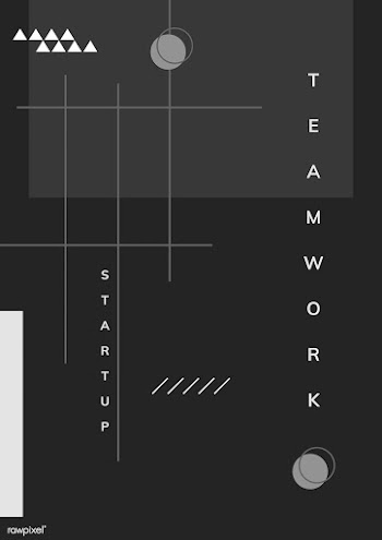 Minimal Memphis start-up teamwork poster vect.. | Free stock vector - 538405