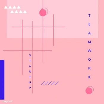 Minimal Memphis start-up teamwork poster vect.. | Free stock vector - 538411
