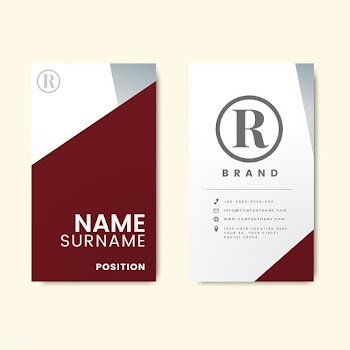 Minimal modern business card design featuring.. | Free stock vector - 488968
