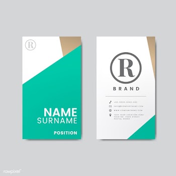 Minimal modern business card design featuring.. | Free stock vector - 489023