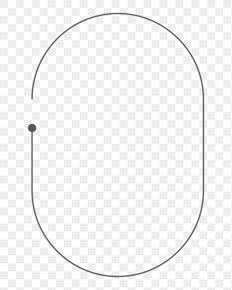 Minimal oval png frame, transparent | Free PNG - rawpixel