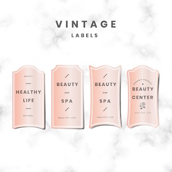 Minimal pastel pink logo set | Free stock vector - 553686