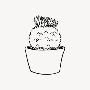 Minimal potted plant drawing, line | Free Vector - rawpixel