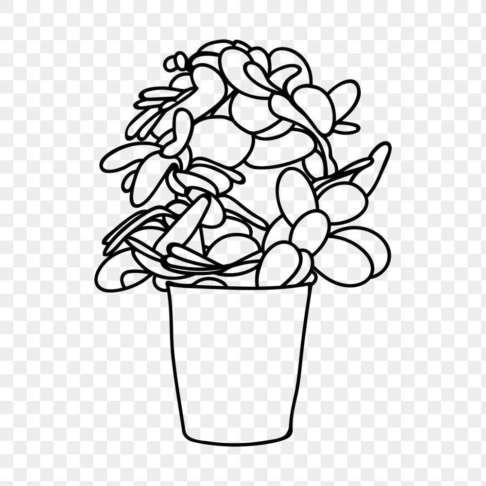 Minimal potted plant png sticker, | Free PNG - rawpixel