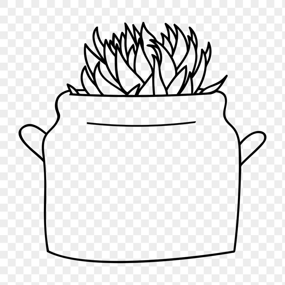 Minimal potted plant png sticker, | Free PNG - rawpixel