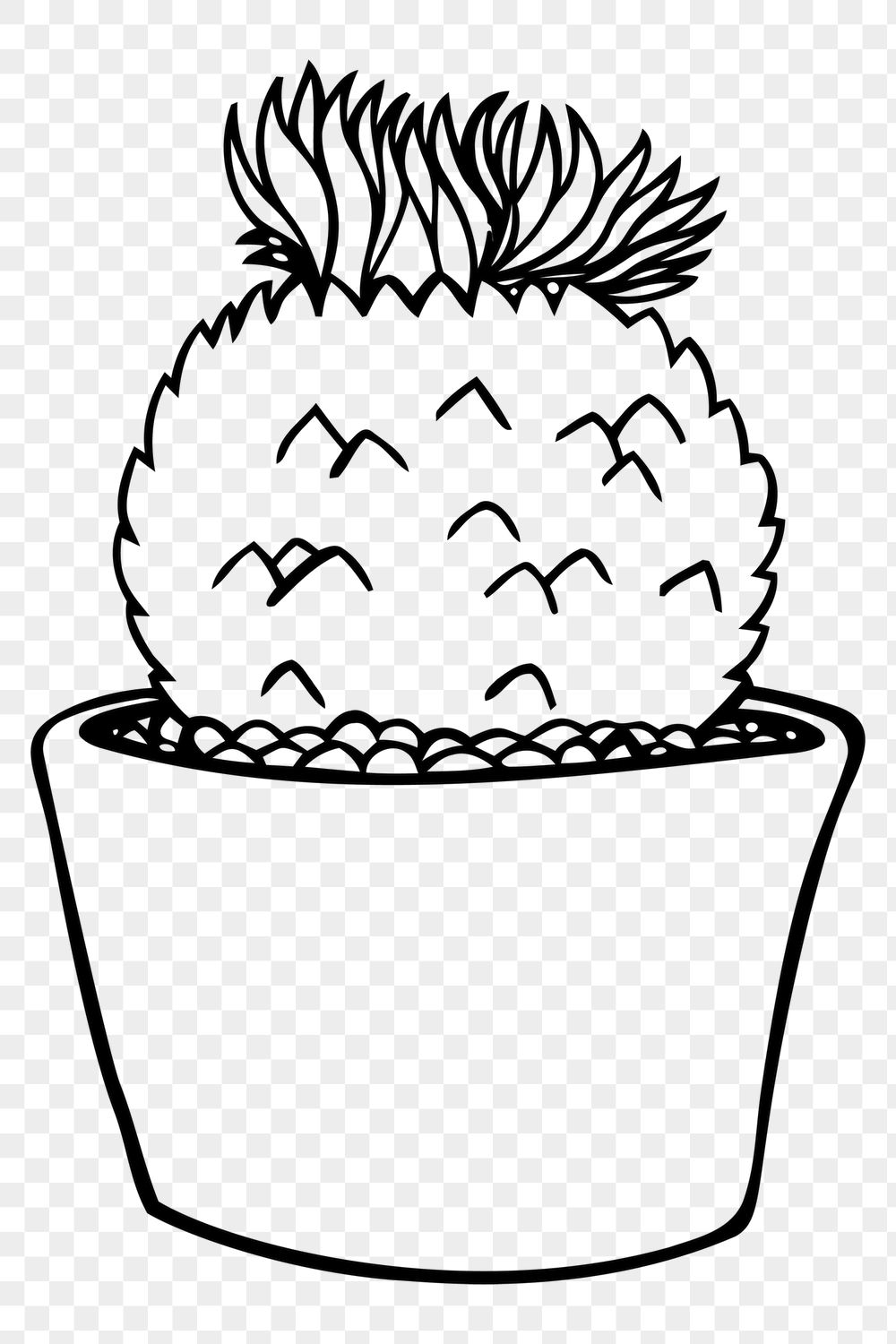 Minimal potted plant png sticker, | Free PNG - rawpixel