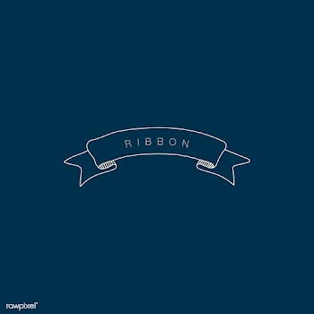 Minimal ribbon banner | Free stock vector - 842844