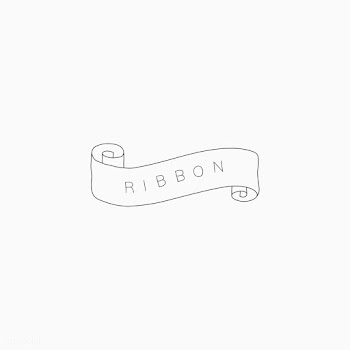 Minimal ribbon banner | Free stock vector - 842851