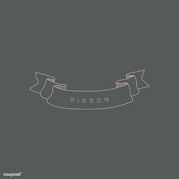 Minimal ribbon banner | Free stock vector - 842871