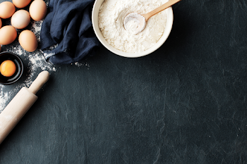 Minimal Rustic Baking Flat Lay
