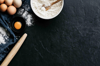 Minimal Rustic Baking Flat Lay with Natural Light