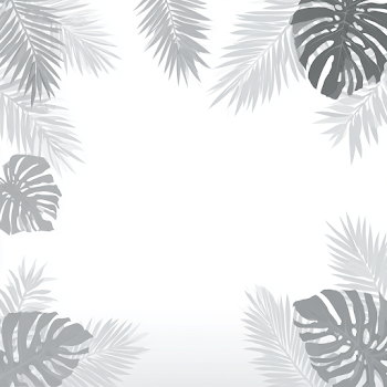 Minimal Tropical Botanical Frame Background
