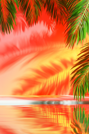 Minimal Tropical Summer Backdrop
