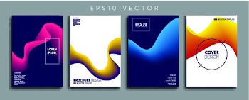 Minimal Vector cover designs. Future Poster templates.