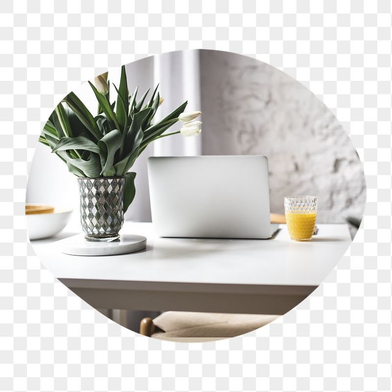 Minimal workstation png badge sticker, | Free PNG - rawpixel
