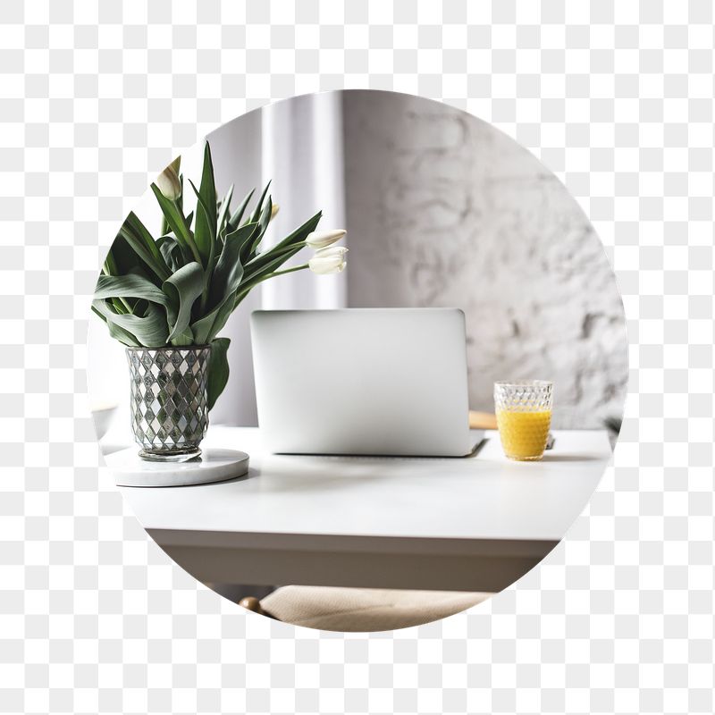 Minimal workstation png badge sticker, | Free PNG - rawpixel