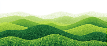Minimalist Abstract Landscape of Layered Hills