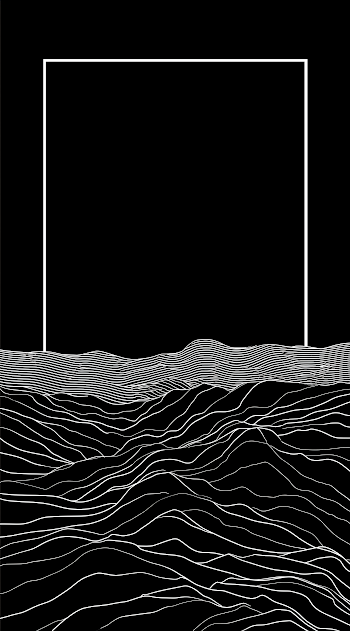 Minimalist Abstract Landscape Outline