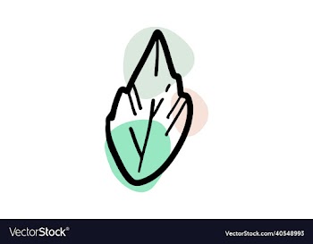minimalist abstract leaf line art