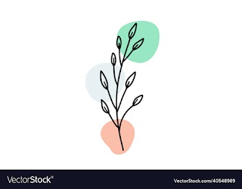 minimalist abstract leafs line art