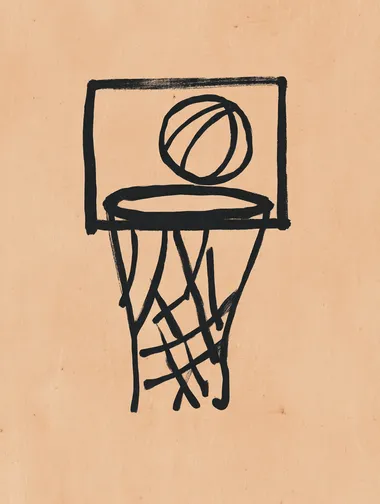 Minimalist Basketball Hoop Sketch Minimalist Basketball Hoop Sketch